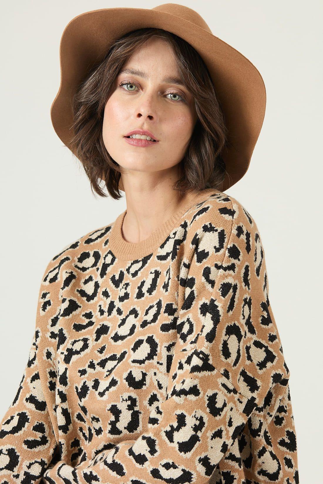 Sweater camel animal print 2659-0