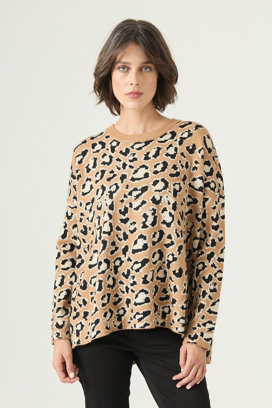 Sweater camel animal print 2659-2
