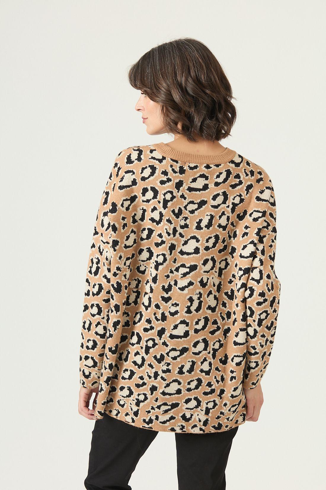 Sweater camel animal print 2659-4