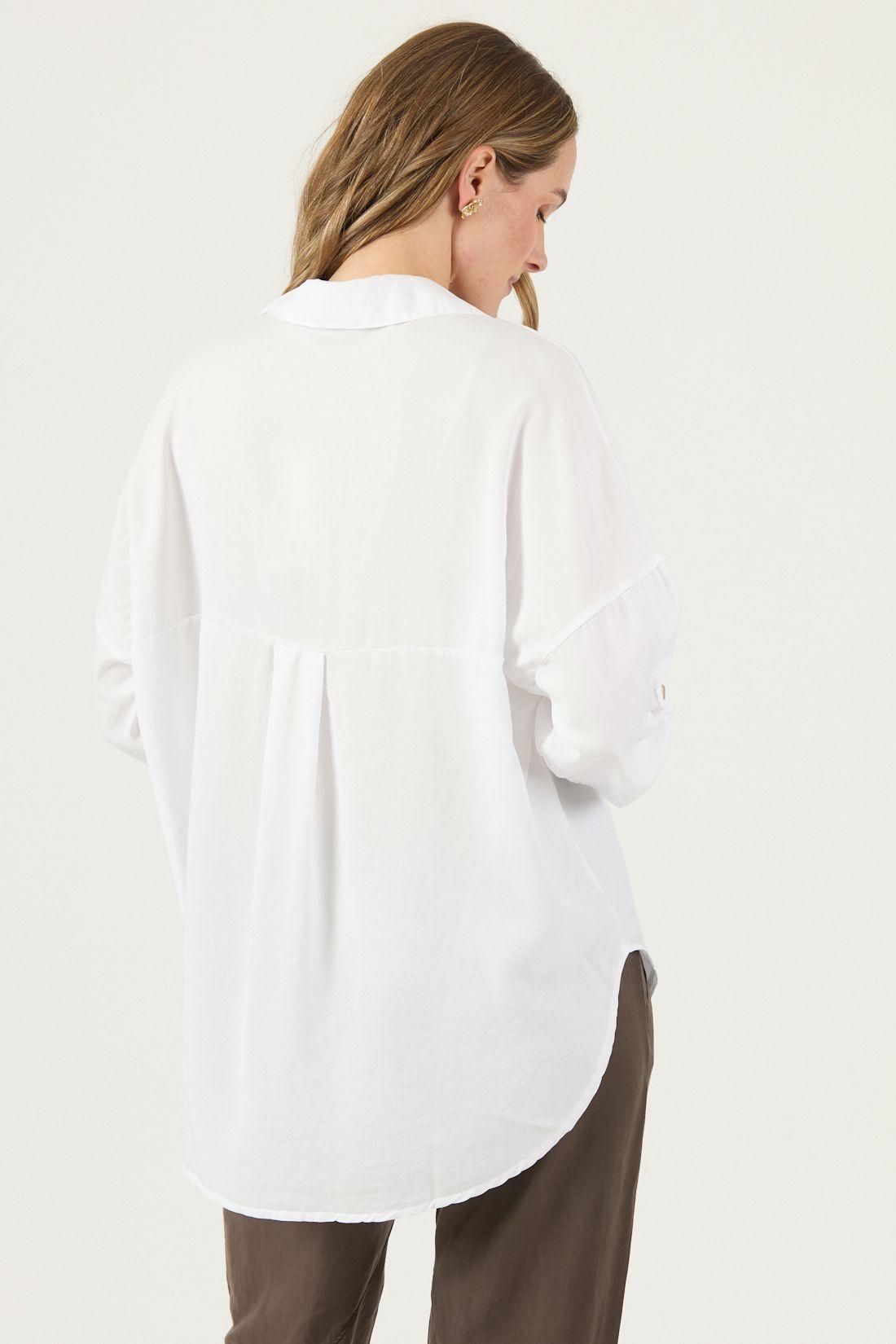 Blusa De Lyocell Blanca Cod 4517735-4