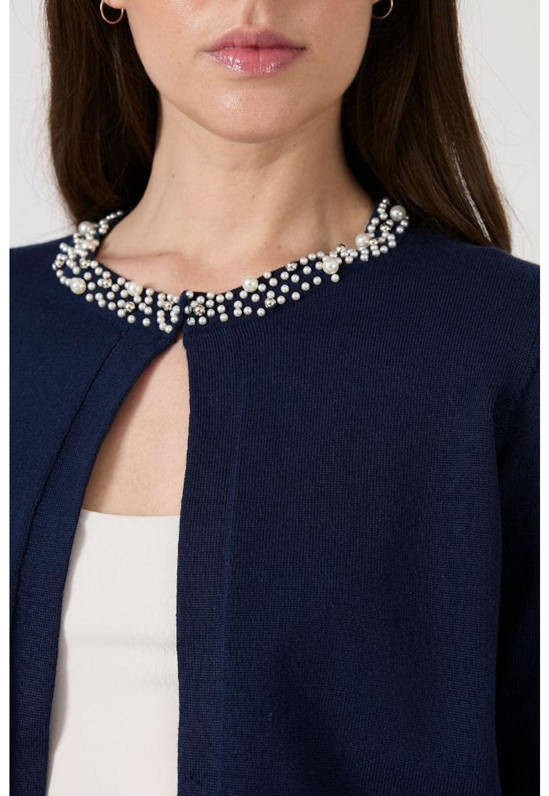 Tapado tejido azul marino PRIVILEGE 1253-4