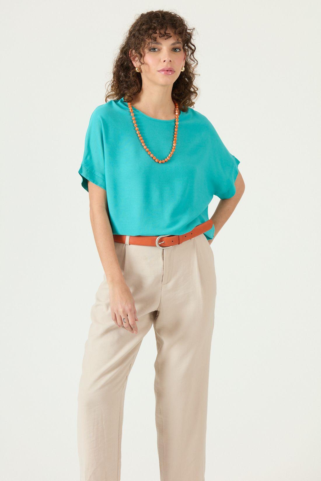 Blusa Turquesa Cod 4516745-0