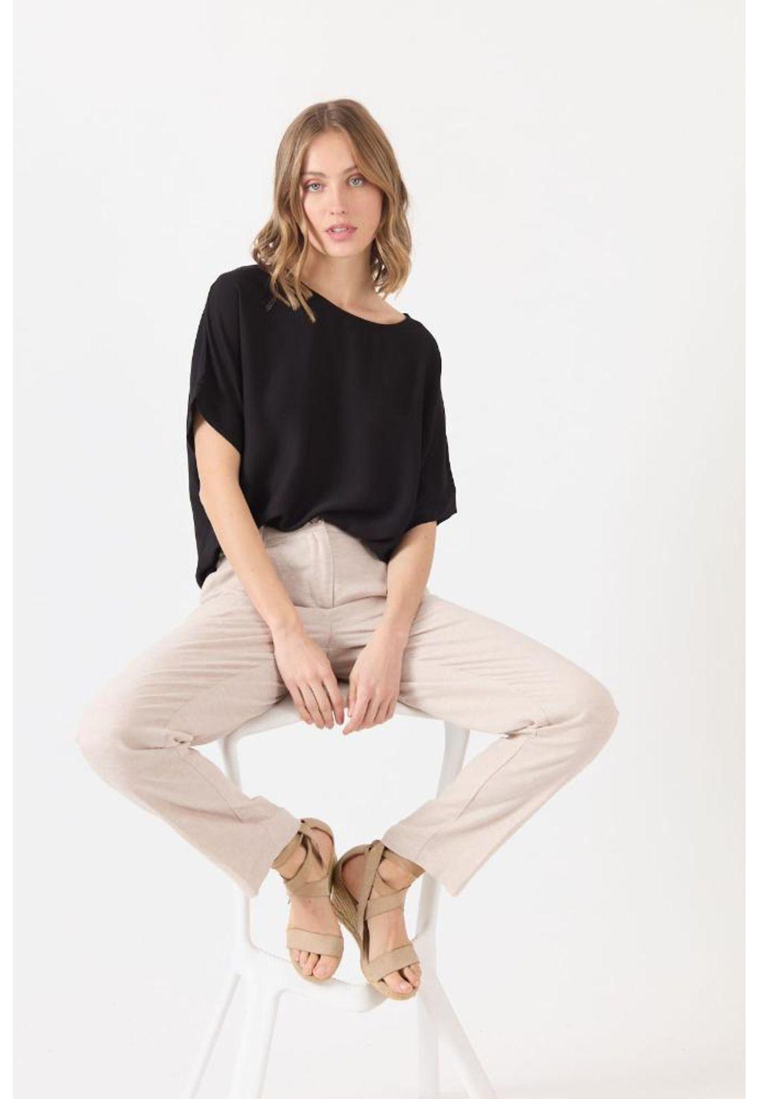 Blusa negra PRIVILEGE 1538-3