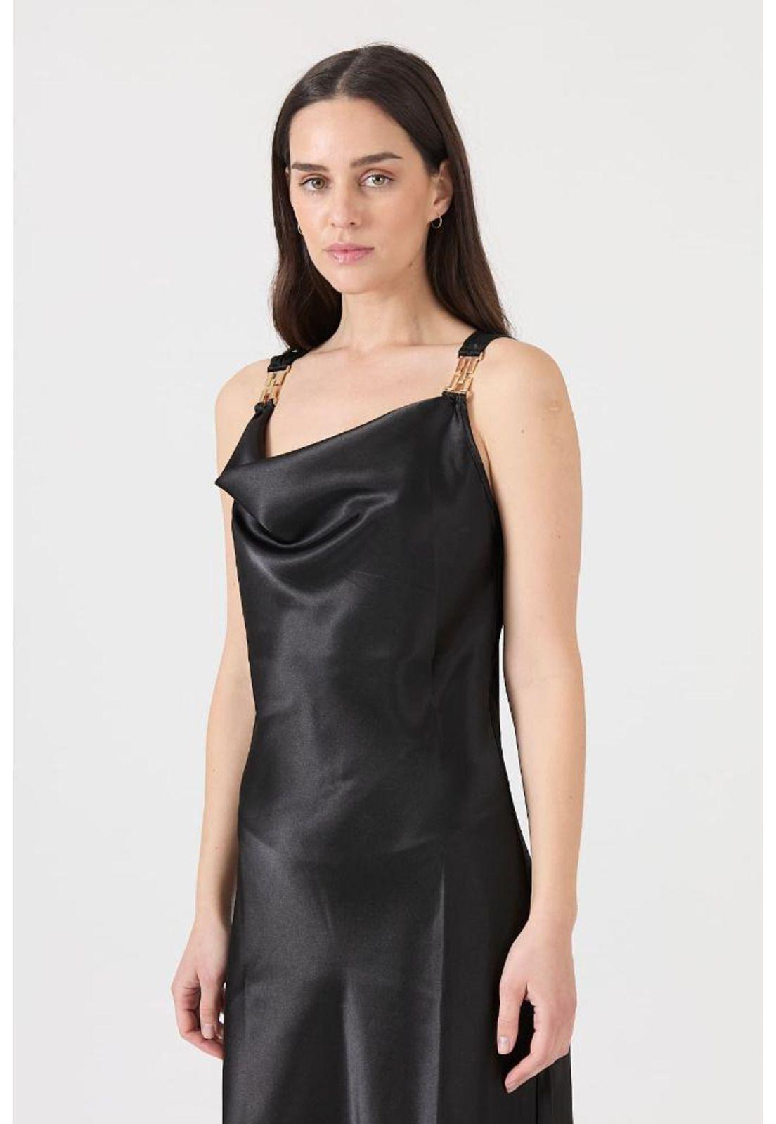 Vestido negro PRIVILEGE 1147-3