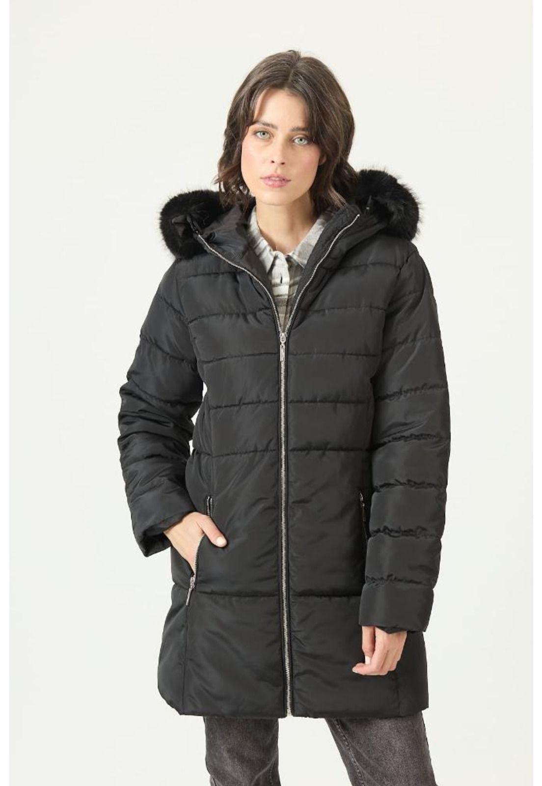 Parka negra PRIVILEGE 2736-2