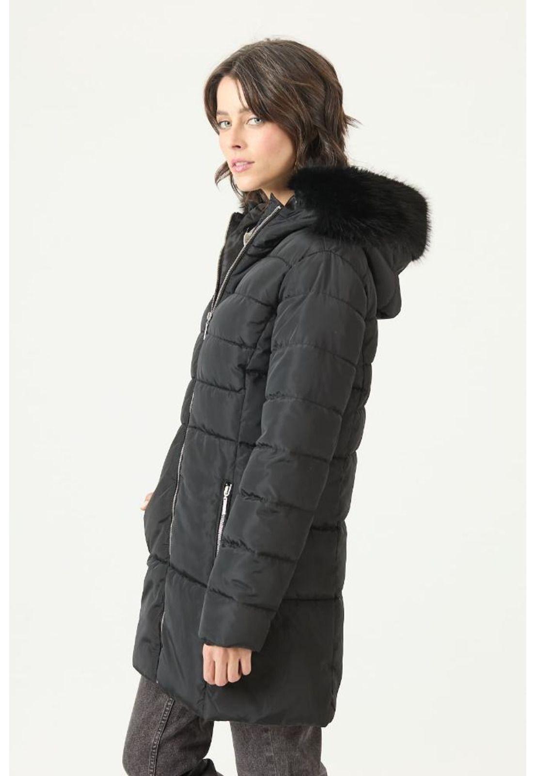 Parka negra PRIVILEGE 2736-3