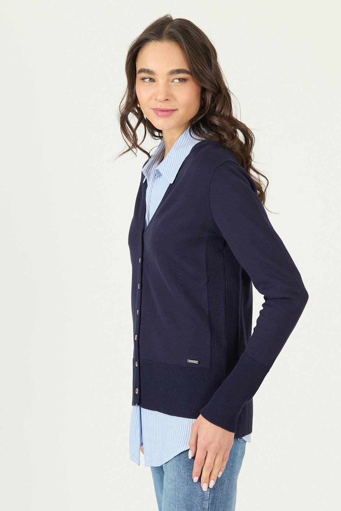 Cardigan Azul Marino Cod 7900445-2