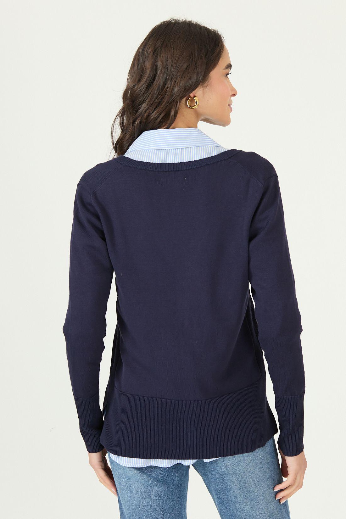 Cardigan Azul Marino Cod 7900445-3