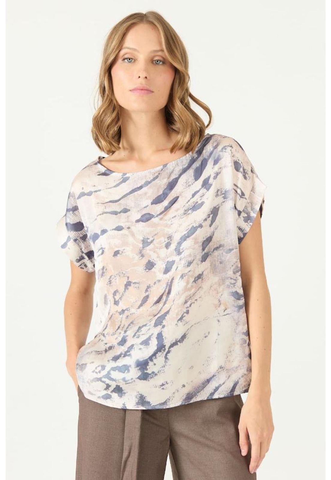 Blusa beige estampada PRIVILEGE 2392-2