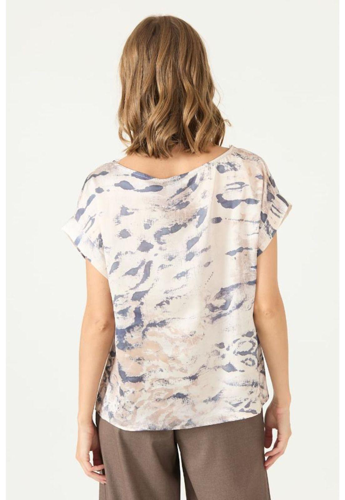 Blusa beige estampada PRIVILEGE 2392-3