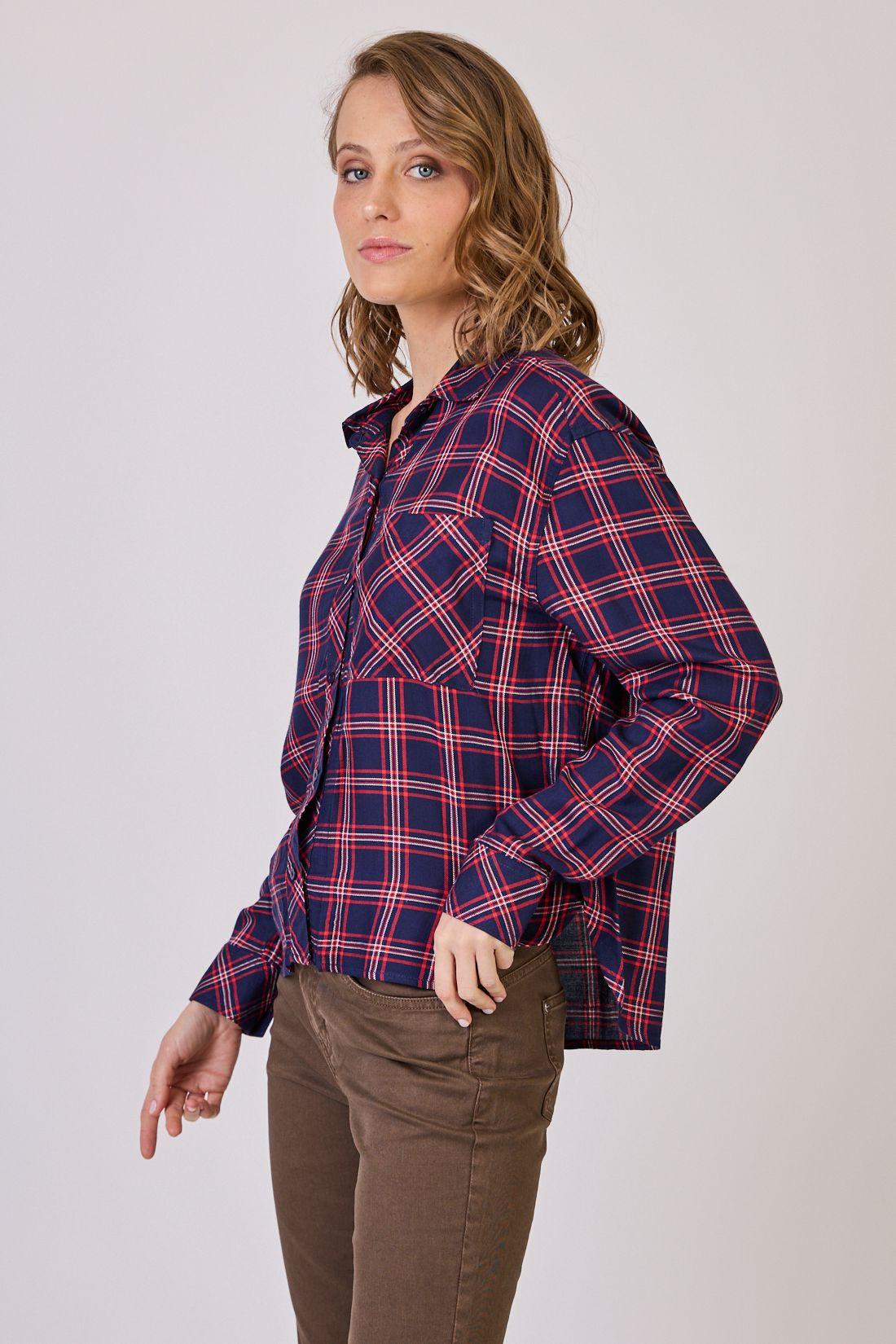 Blusa Cuadrille Azul Cod 4520526-2