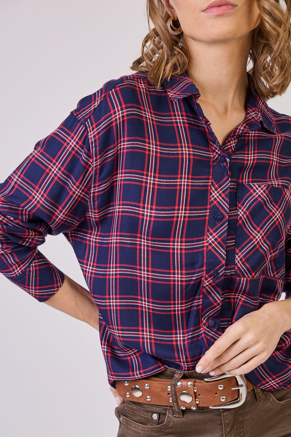 Blusa Cuadrille Azul Cod 4520526-4