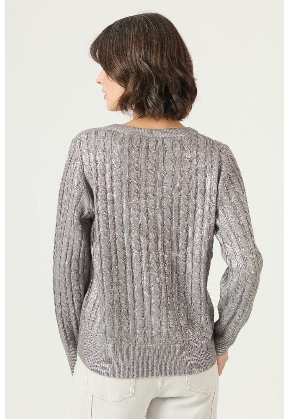 Sweater plata trenzas PRIVILEGE 2653-4