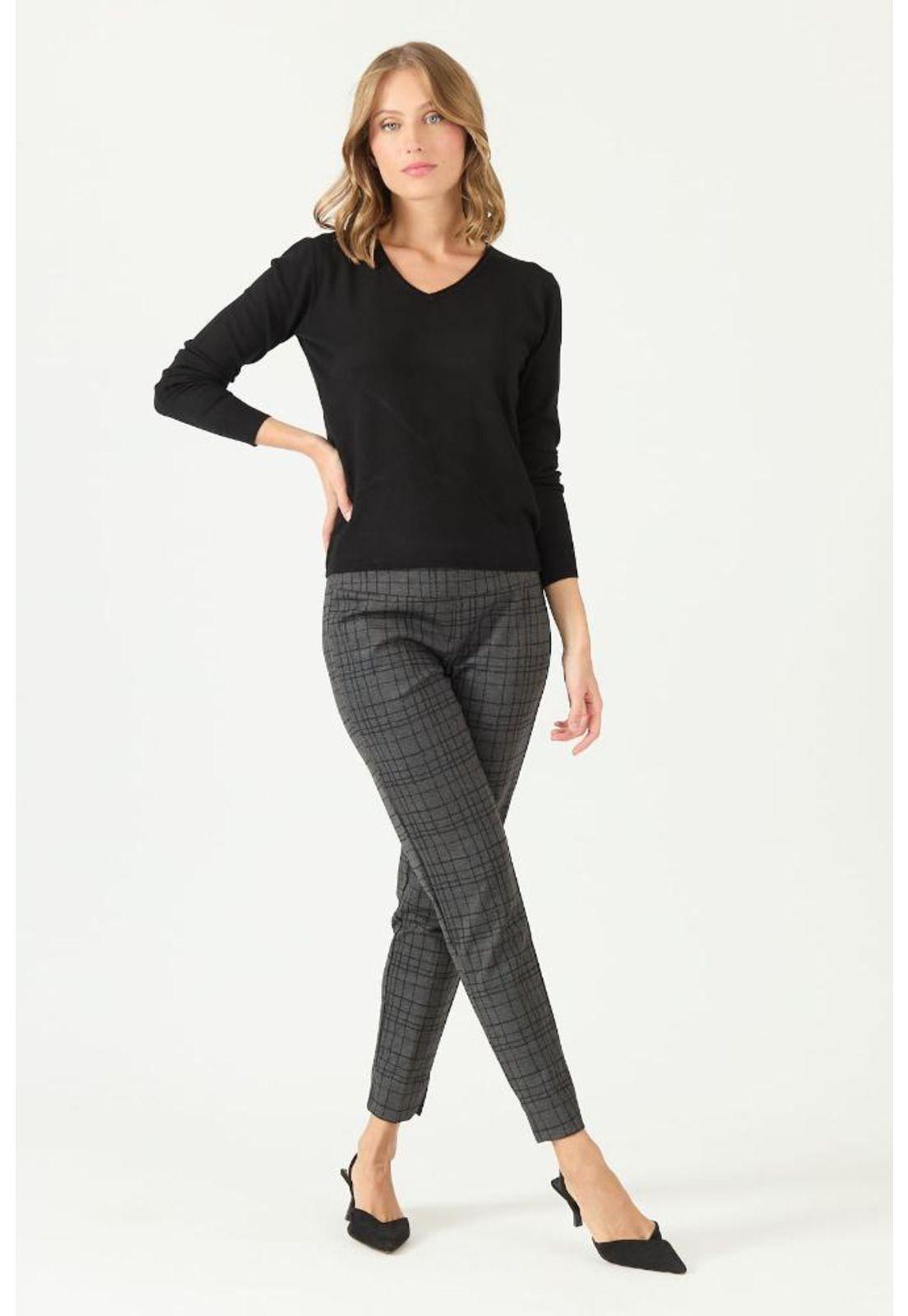 Leggings gris medio cuadros PRIVILEGE 2101-0