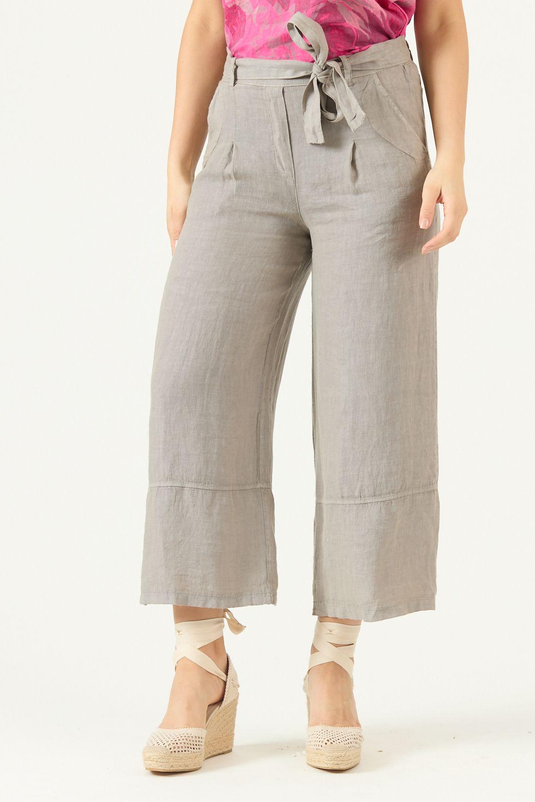 Pantalon De Lino Straight Vison Cod 2013725-1