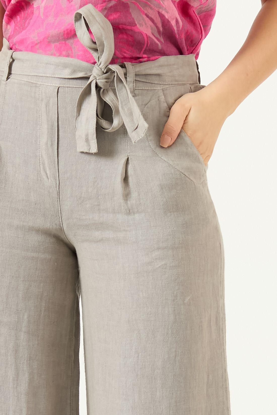 Pantalon De Lino Straight Vison Cod 2013725-2