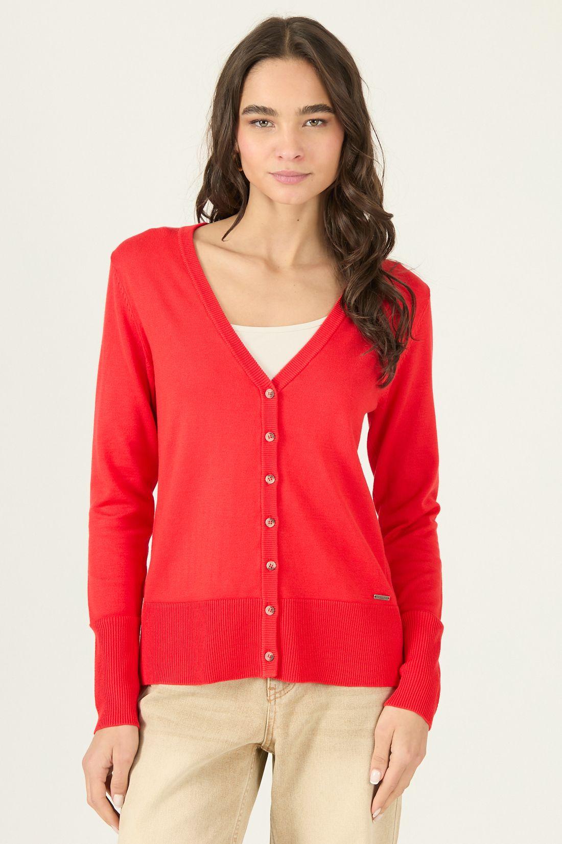 Cardigan Rojo Cod 7900445-2