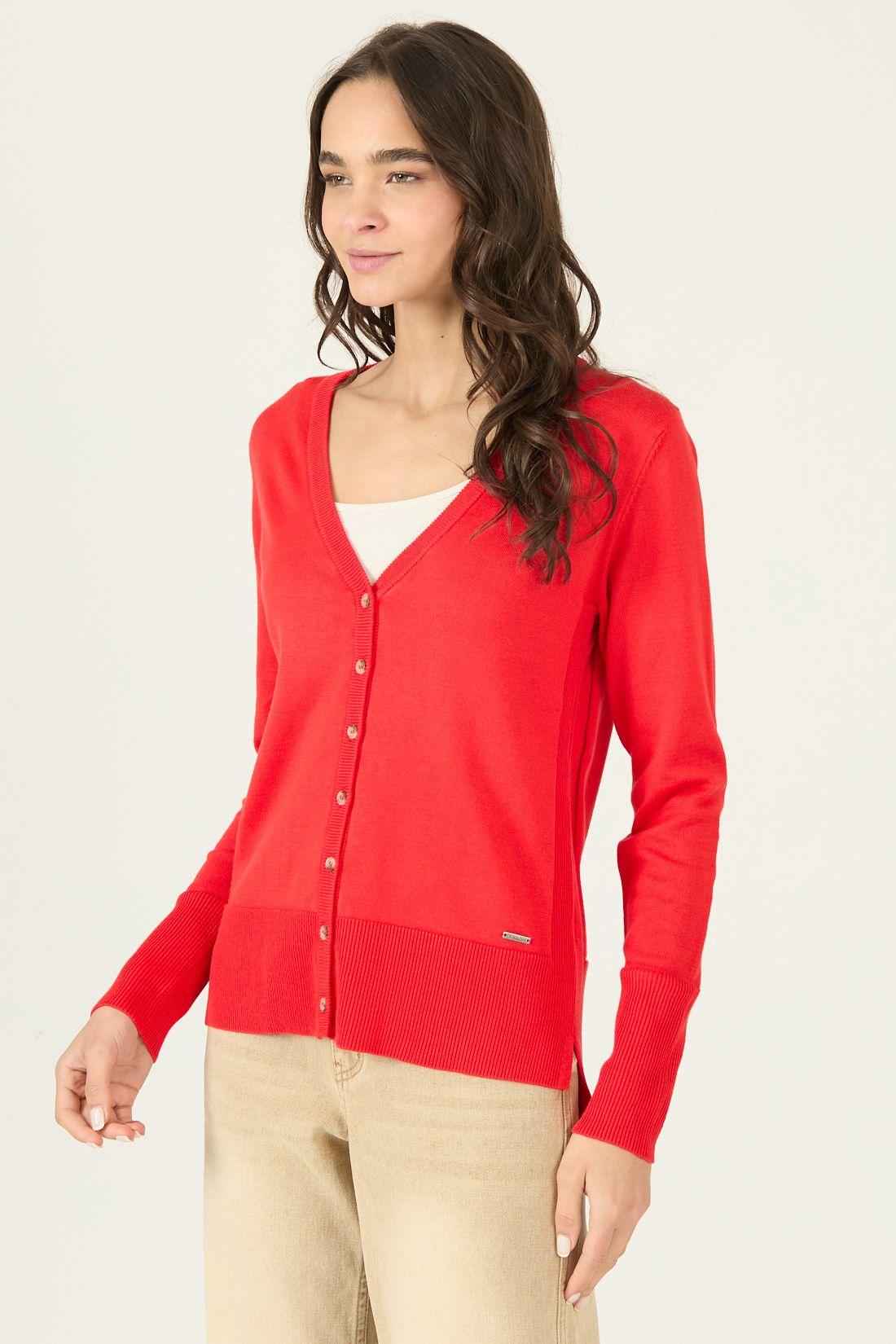 Cardigan Rojo Cod 7900445-3