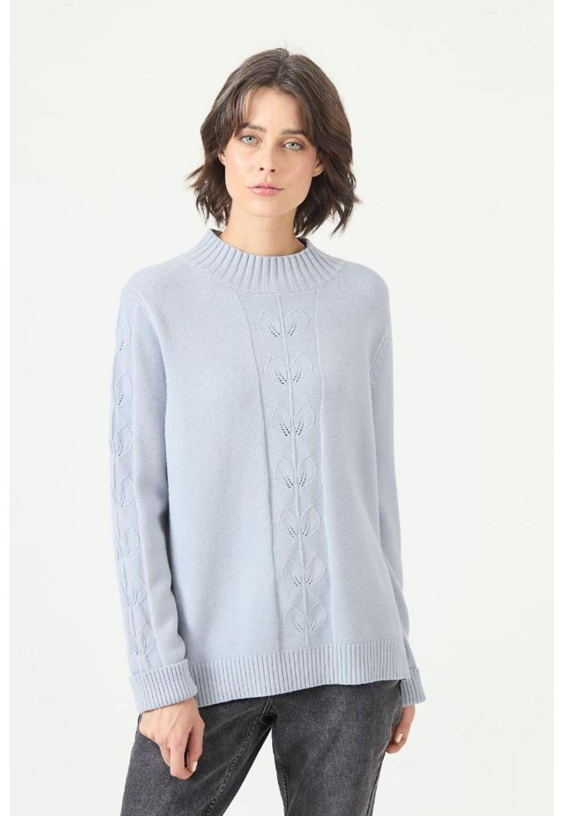 Sweater celeste flores PRIVILEGE 2772-2