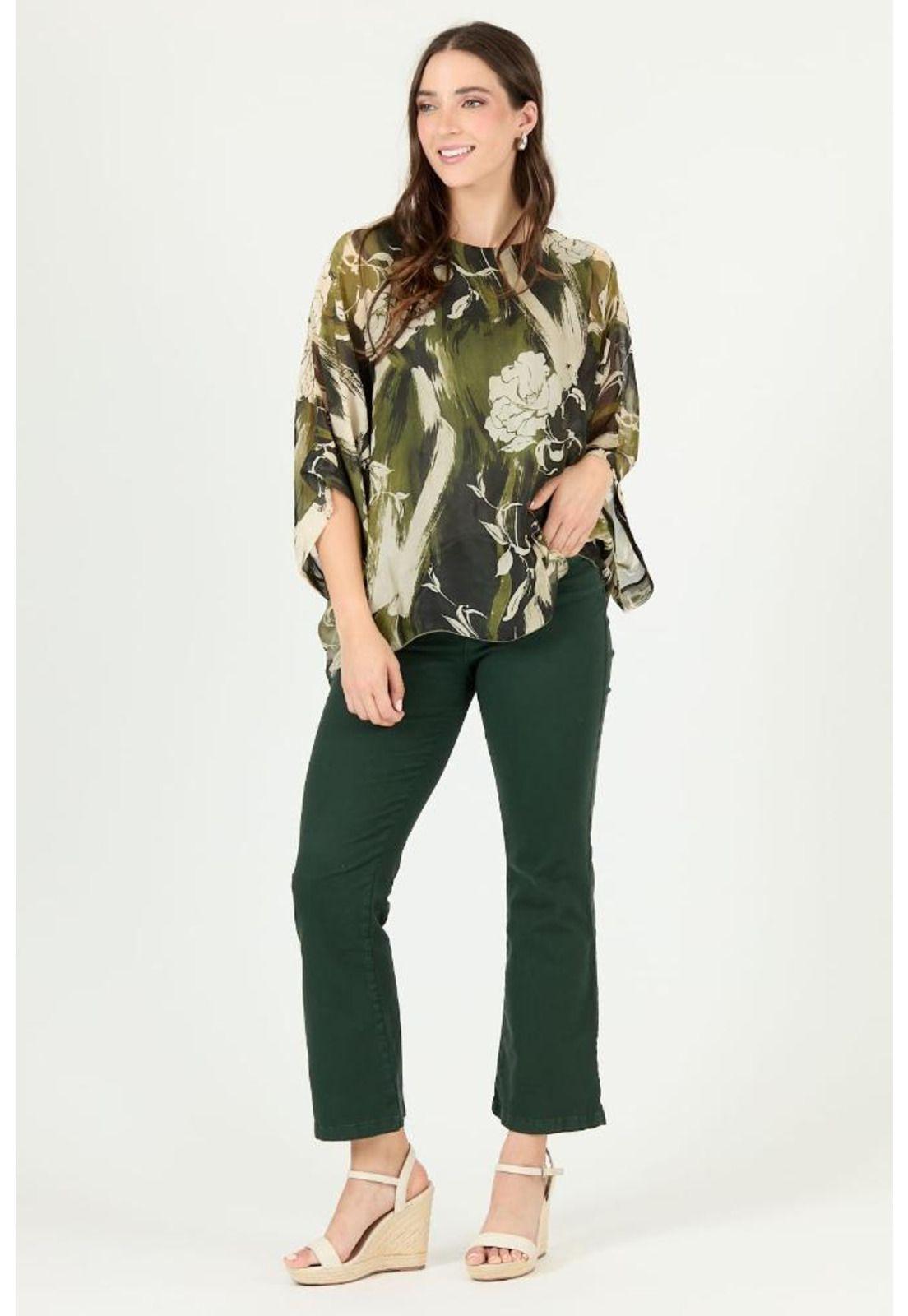 Jeans flare verde PRIVILEGE 2286-0