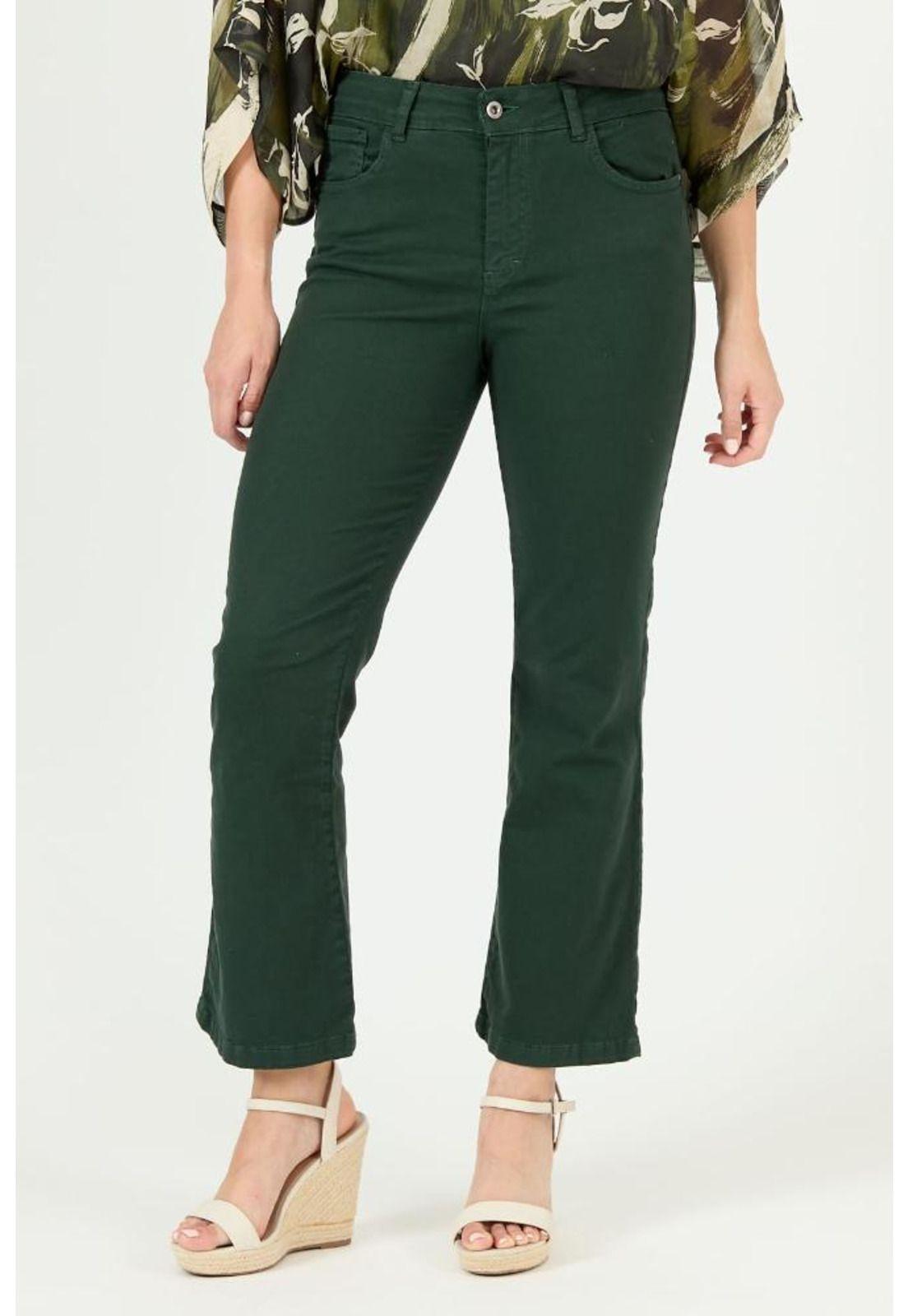 Jeans flare verde PRIVILEGE 2286-1