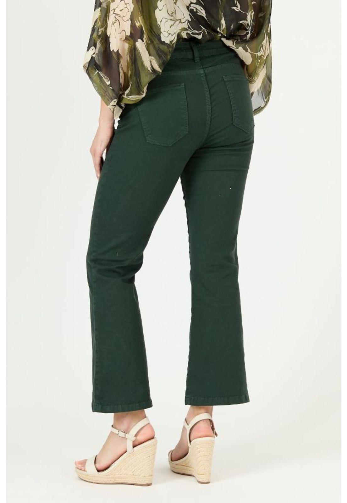 Jeans flare verde PRIVILEGE 2286-2