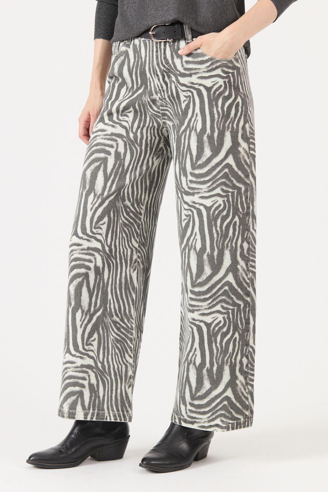Jeans Animal Print Gris Cod 2400506-3
