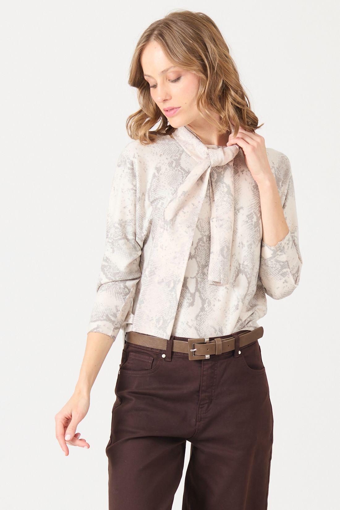 Sweater Animal Print Crudo Cod 5414296-4