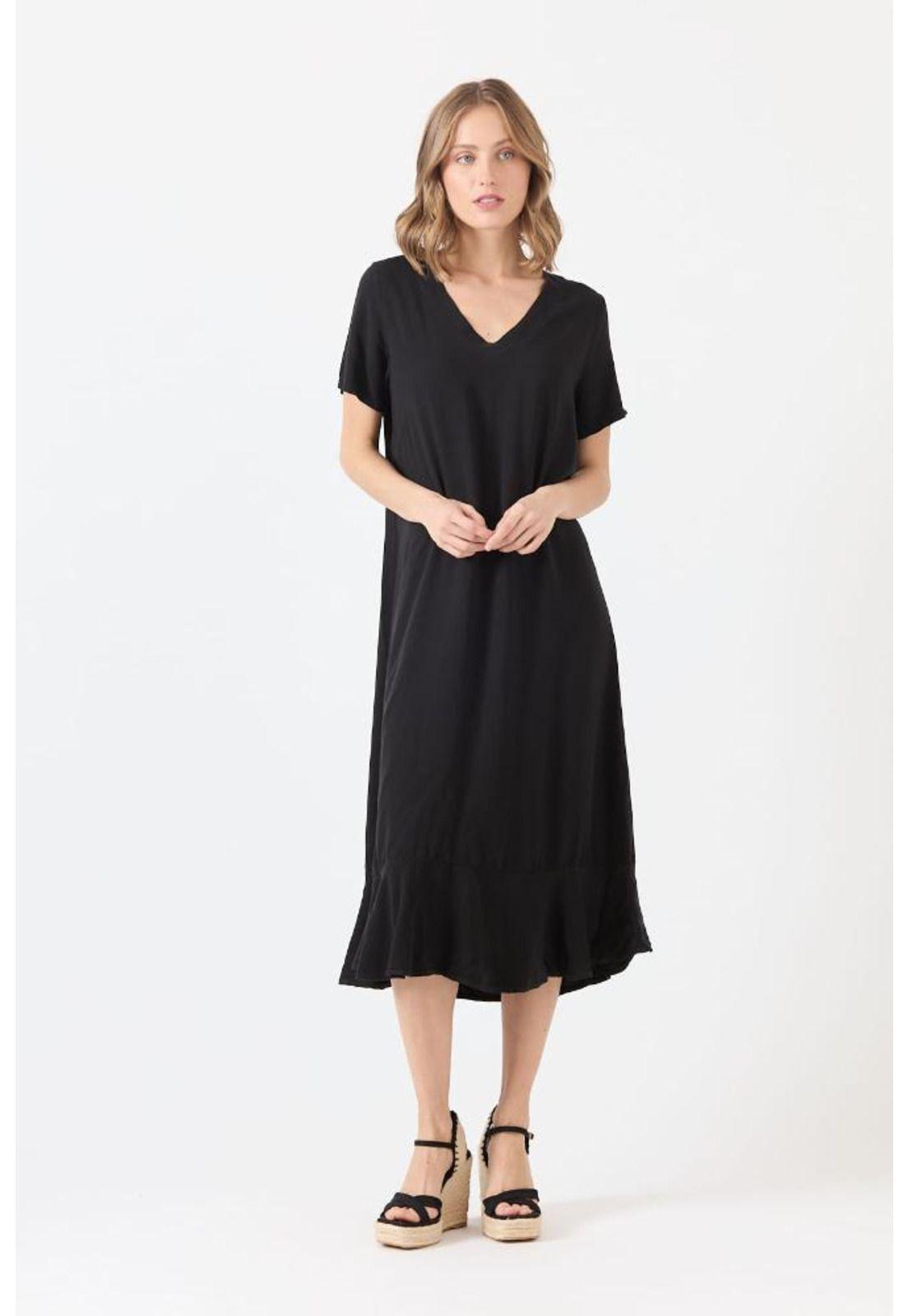 Vestido negro PRIVILEGE 1434-3