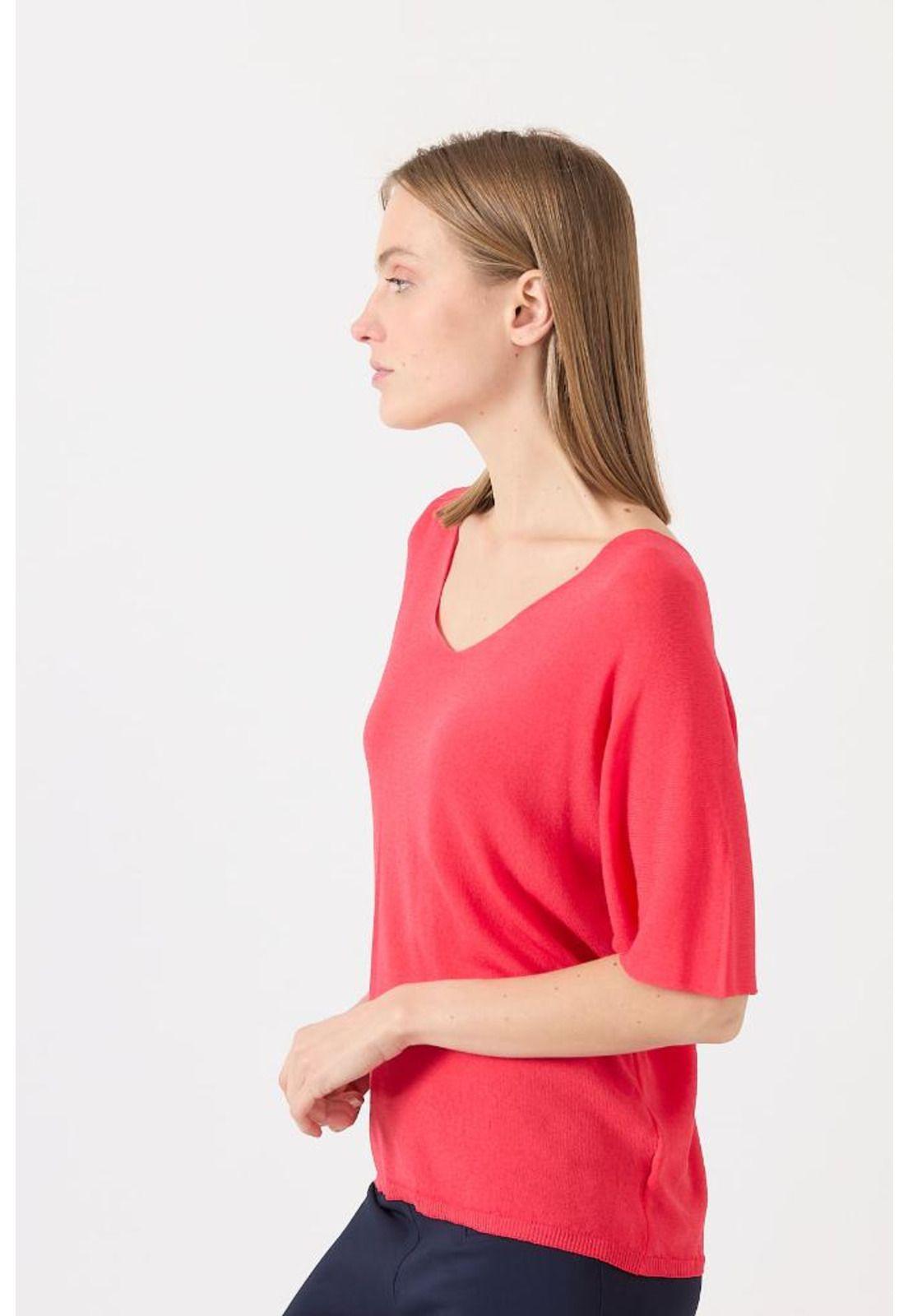 Sweater rojo manga corta PRIVILEGE-2