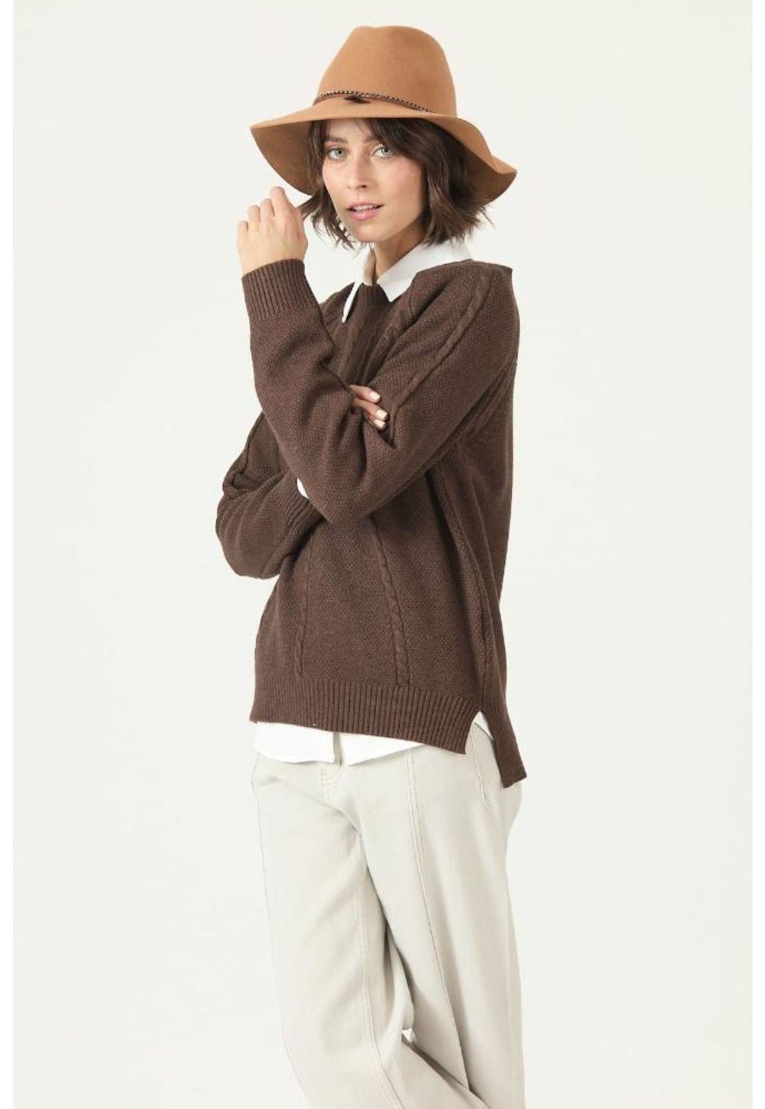 Sweater cafe moro PRIVILEGE 2774-0