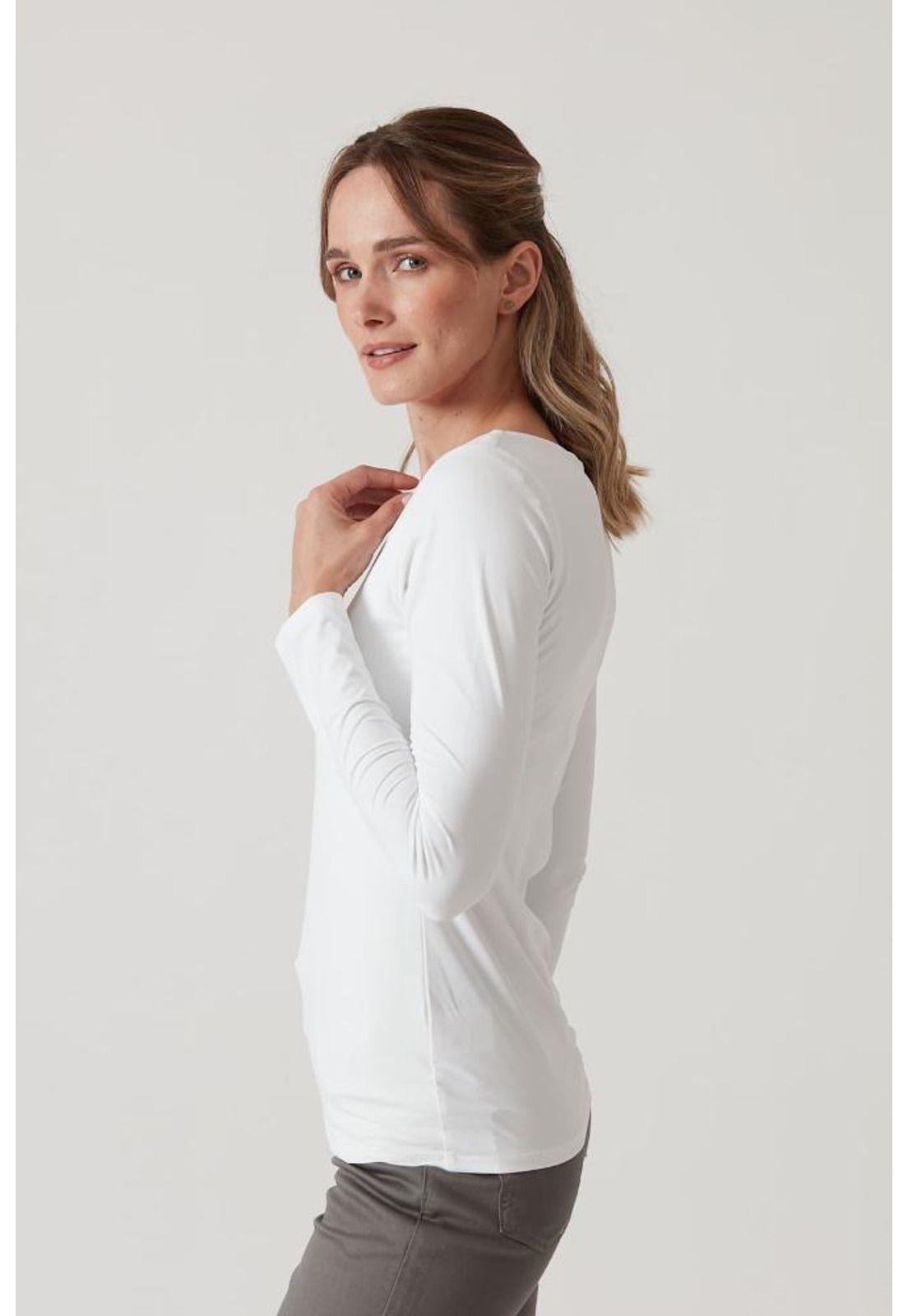 Polera poliamida blanca PRIVILEGE 826-3