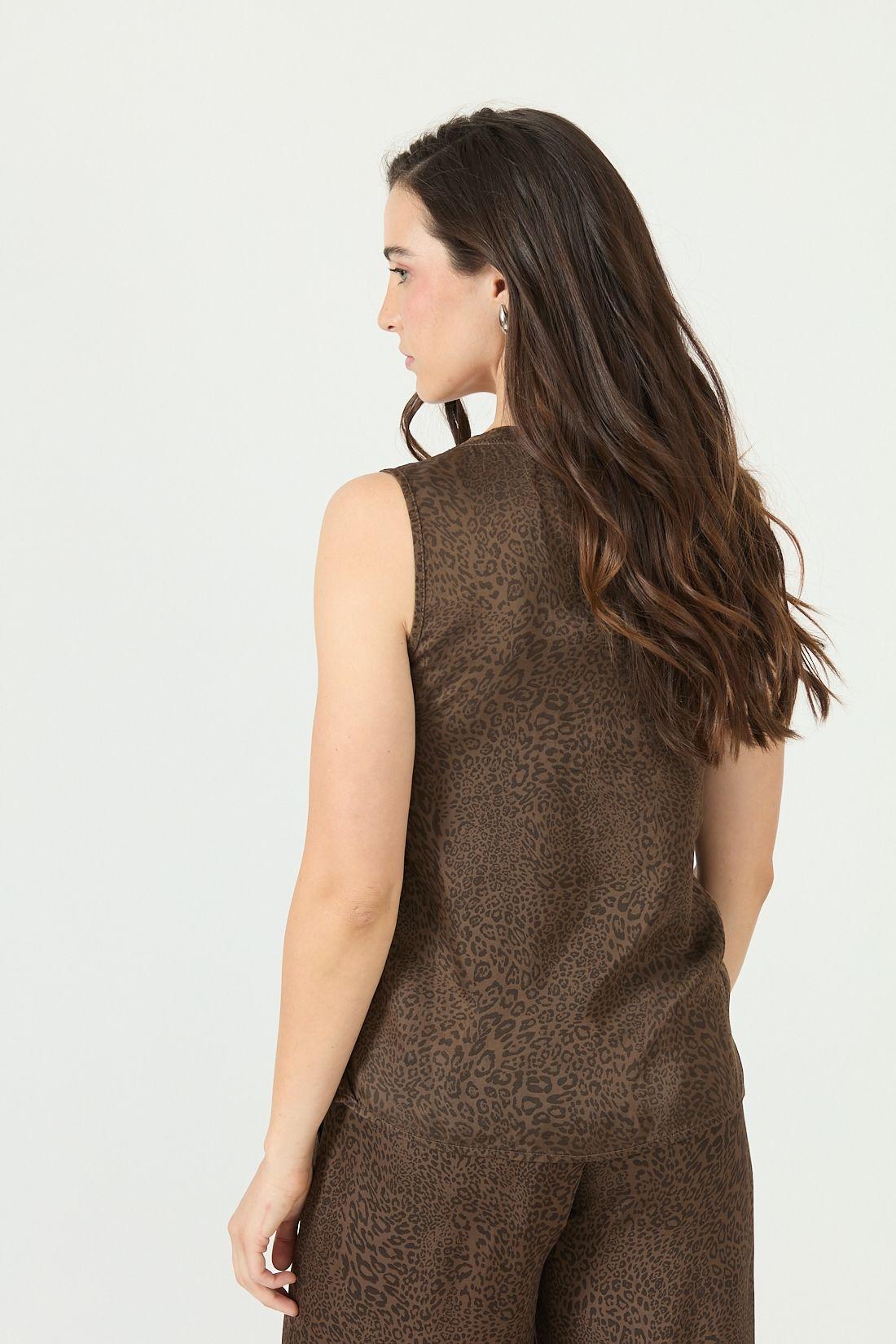 Blusa vison estampada 2383-3