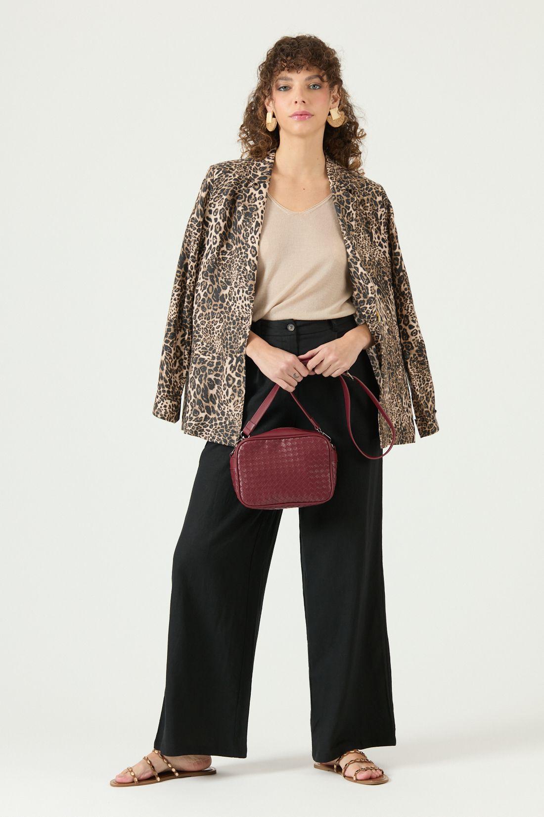 Blazer De Lino Beige Cod 1513645-0