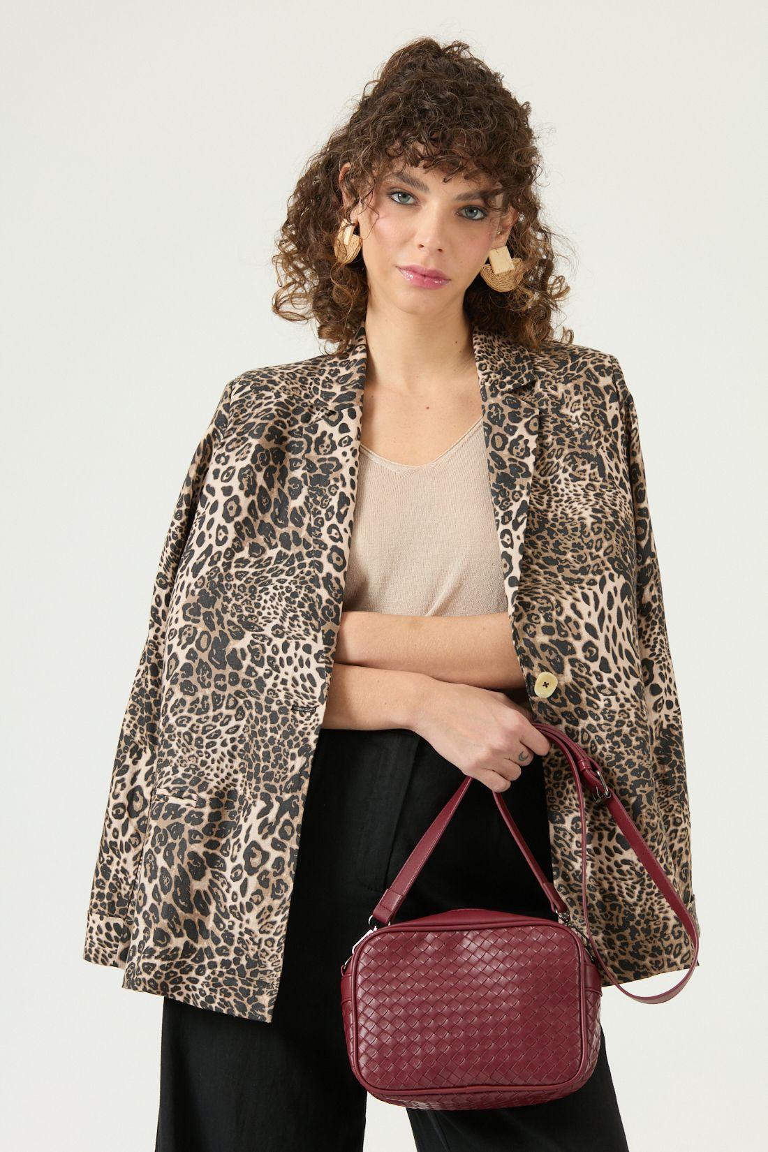 Blazer De Lino Beige Cod 1513645-1