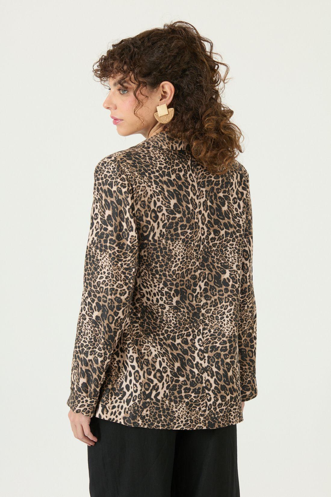 Blazer De Lino Beige Cod 1513645-4