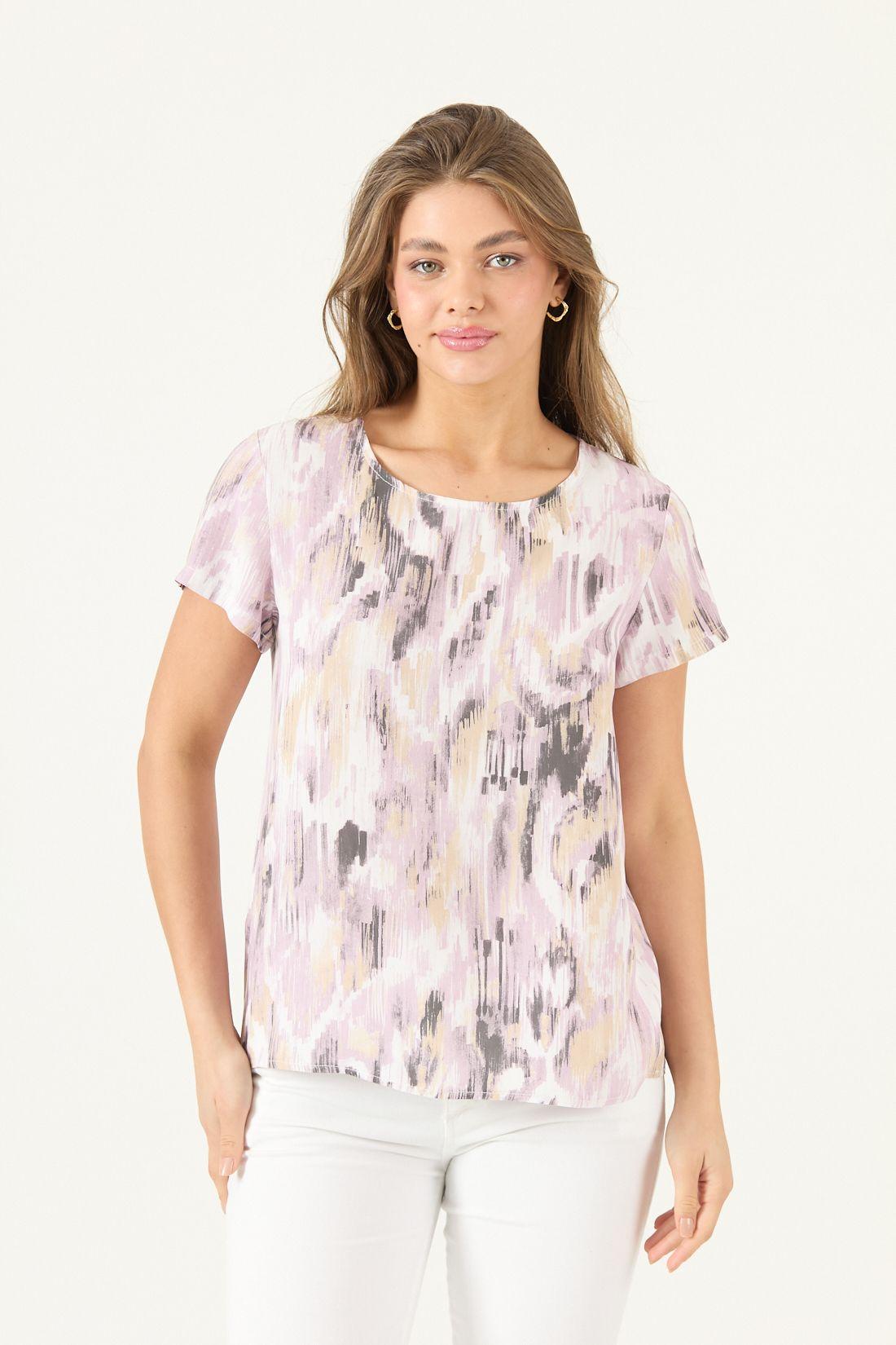 Blusa Estampada Lila Cod 4517695-2