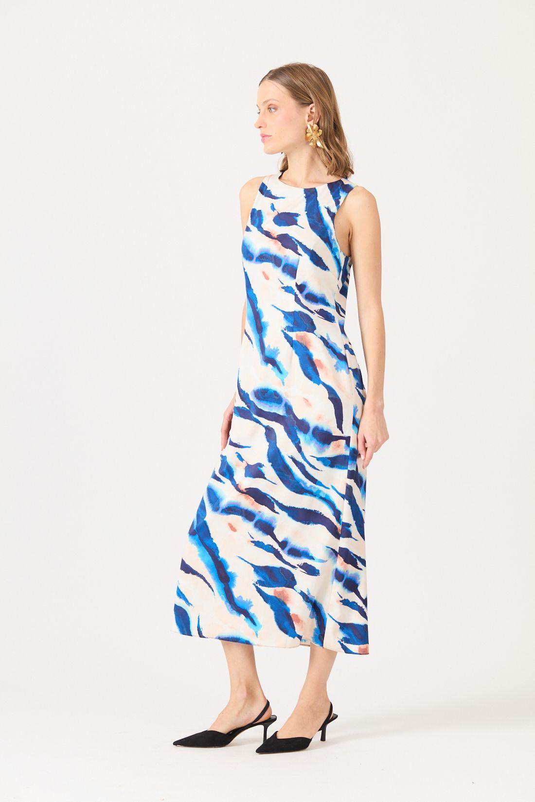 Vestido Estamplado Crudo Cod 0702276-3