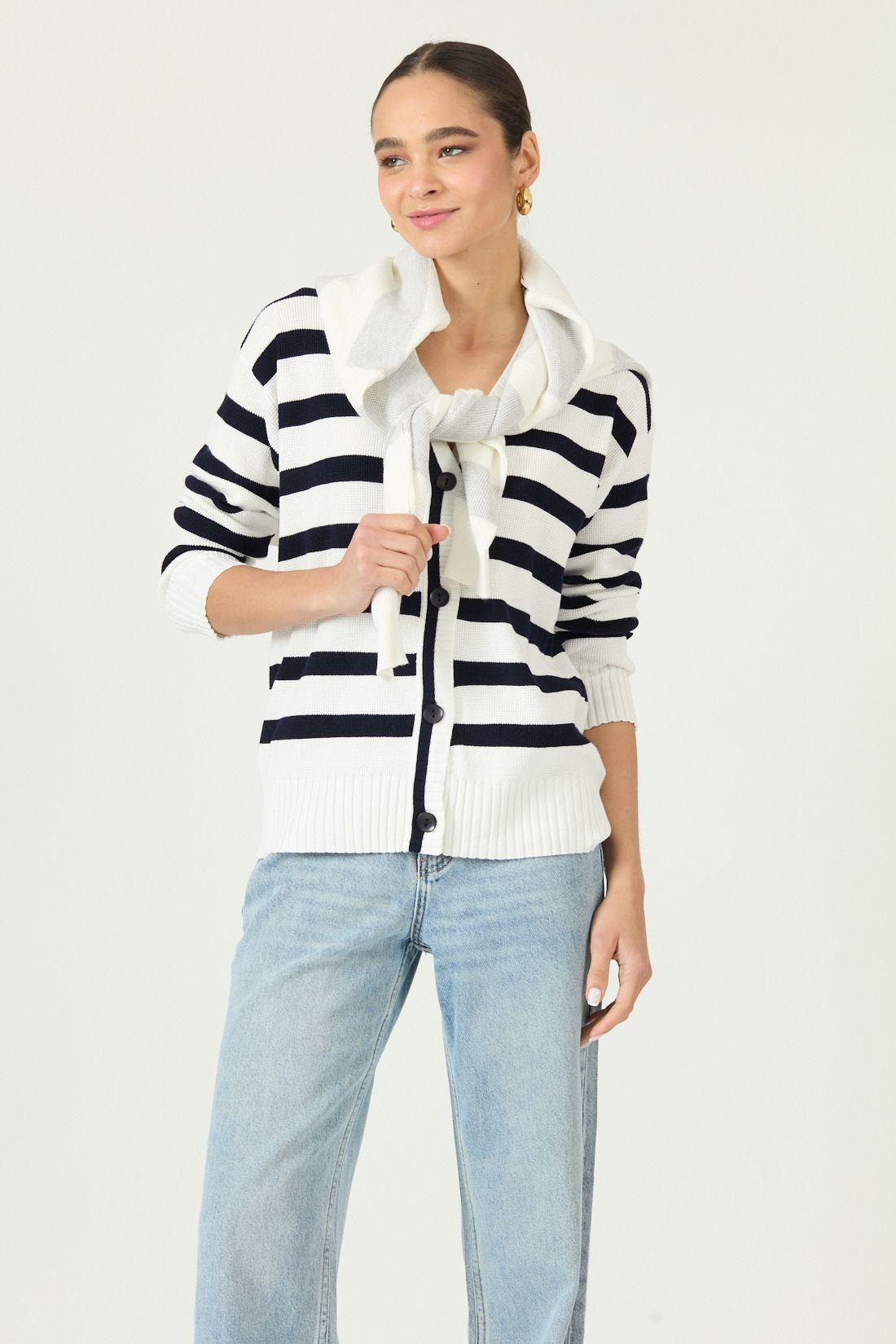 Cardigan Azul Cod 5405975-1