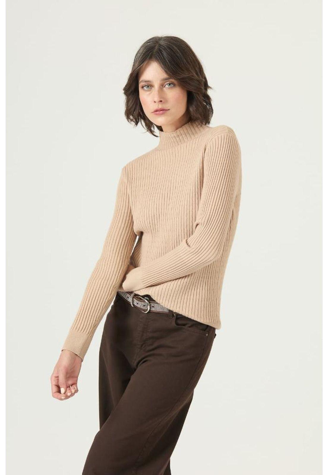 Sweater beige trenzas PRIVILEGE 2656-0