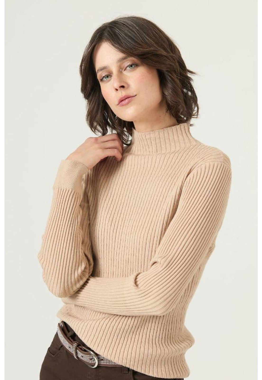 Sweater beige trenzas PRIVILEGE 2656-1