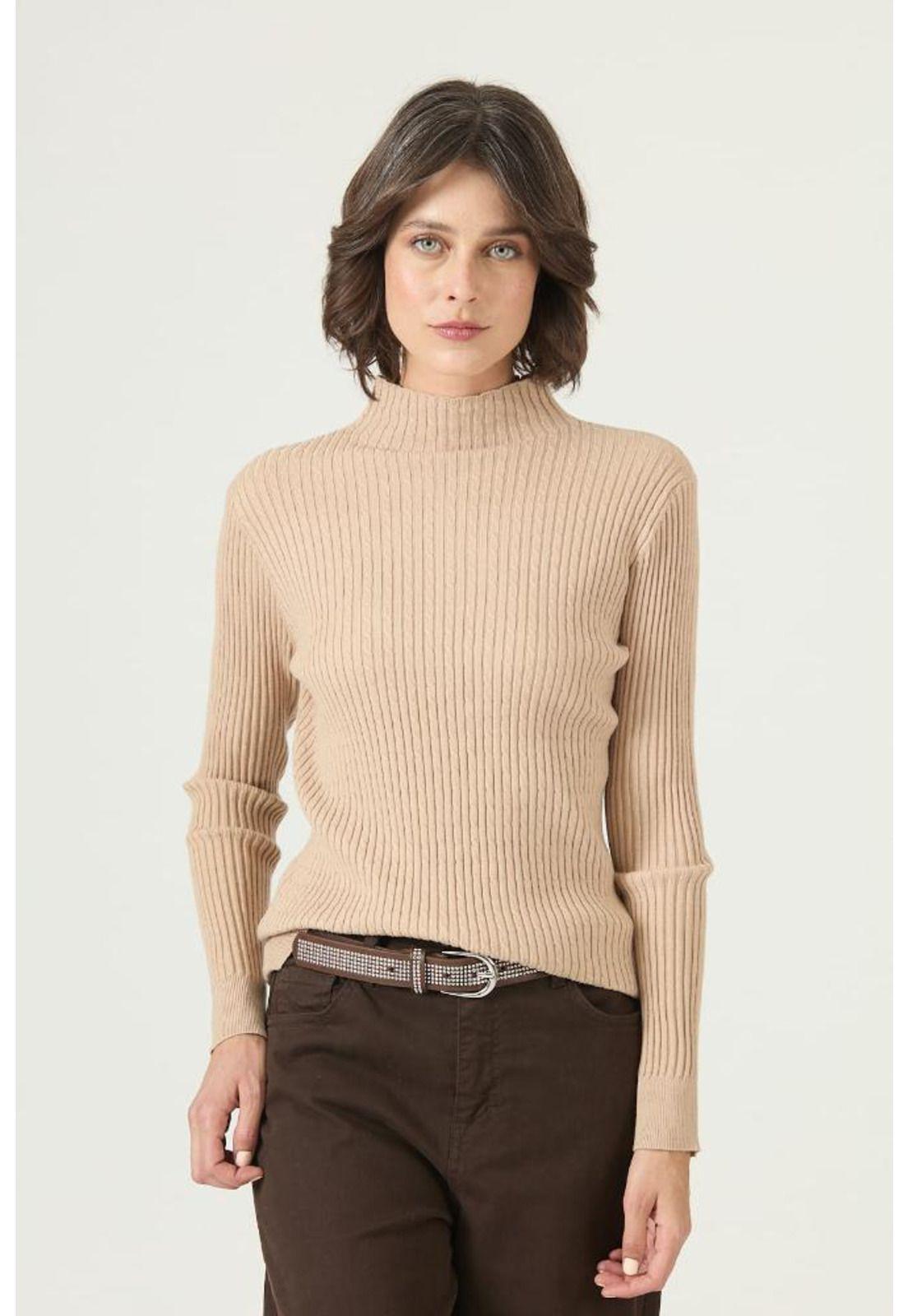 Sweater beige trenzas PRIVILEGE 2656-2