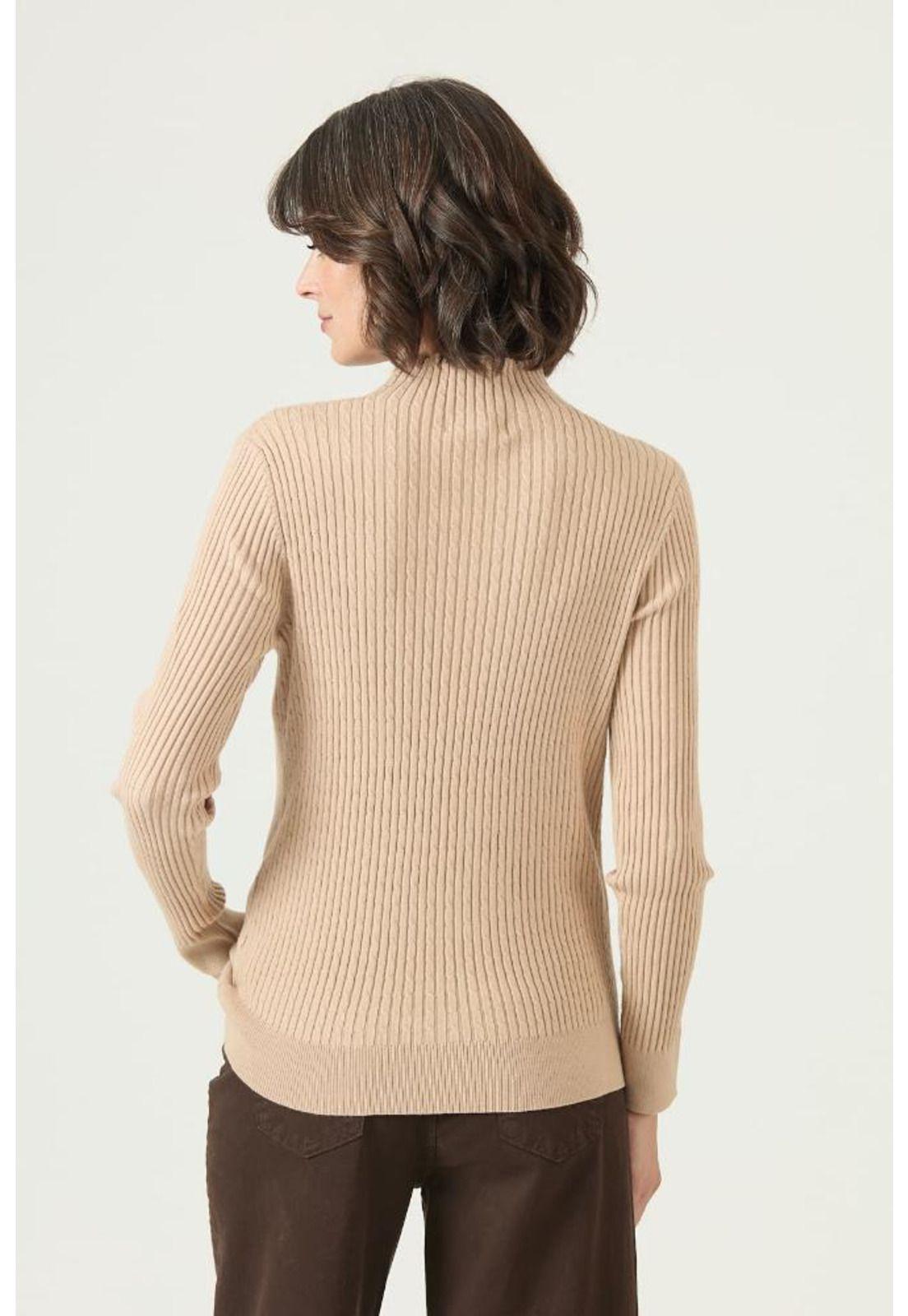 Sweater beige trenzas PRIVILEGE 2656-4