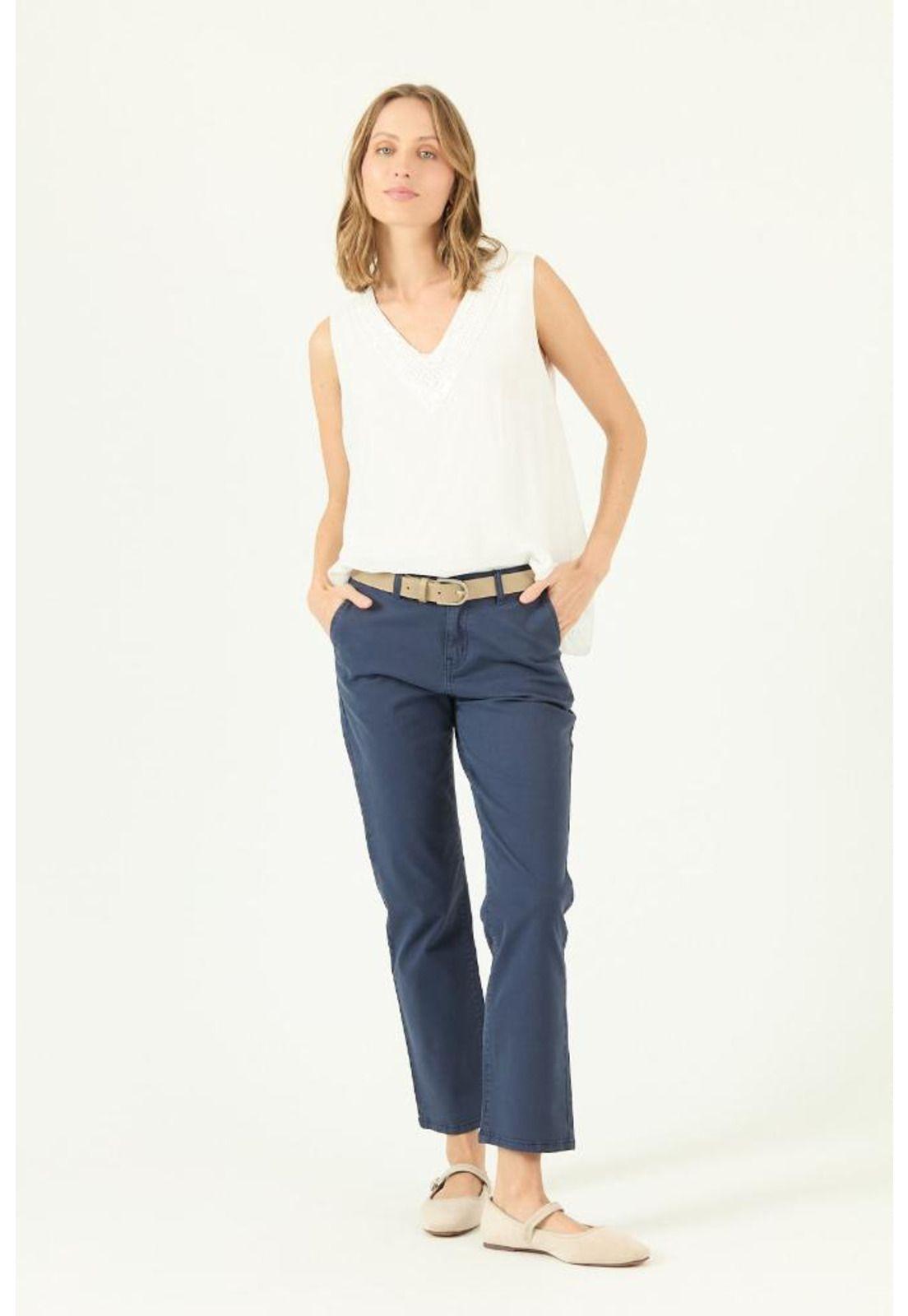 Pantalon slim azul PRIVILEGE 408-0