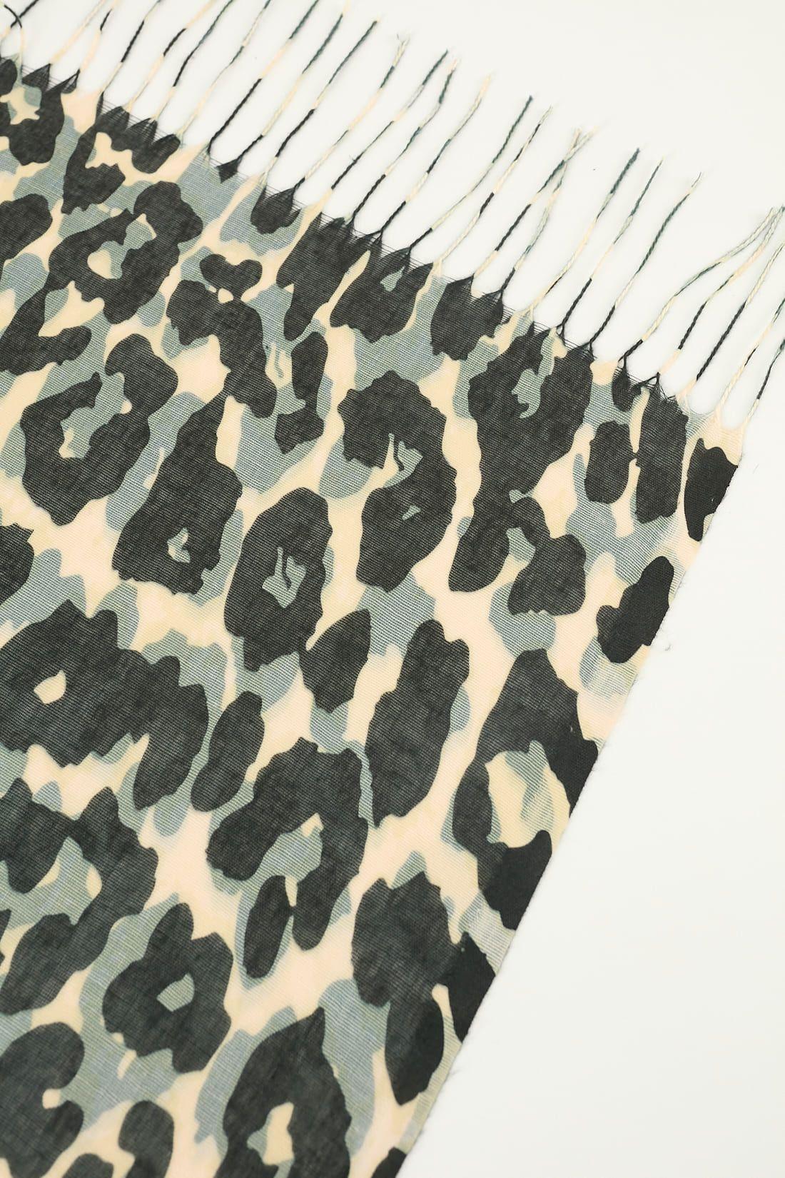 Panuelo Animal Print Beige Cod 7704135-2