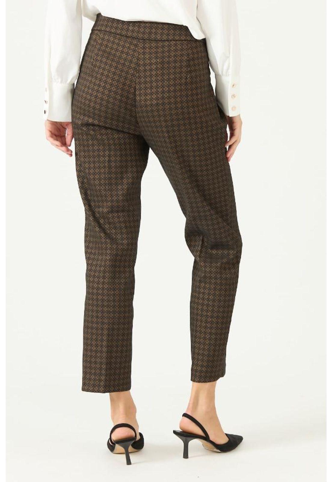 Pantalon negro cuadros PRIVILEGE 2106-3