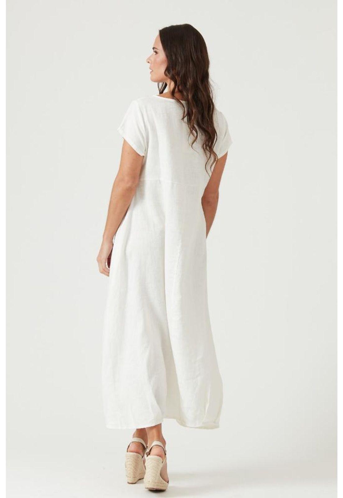 Vestido de lino blanco-2