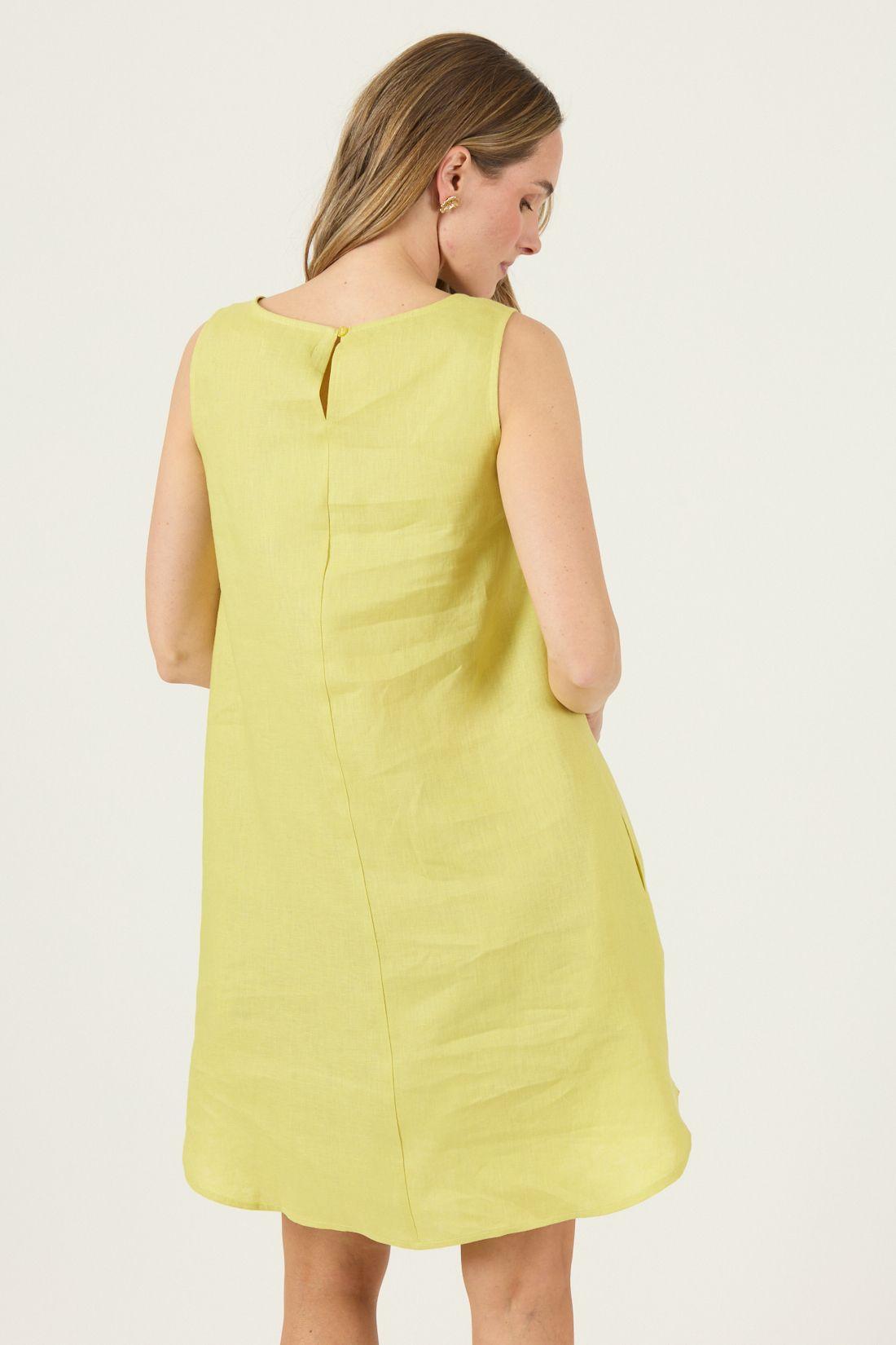 Vestido De Lino Lima Cod 4005295-4