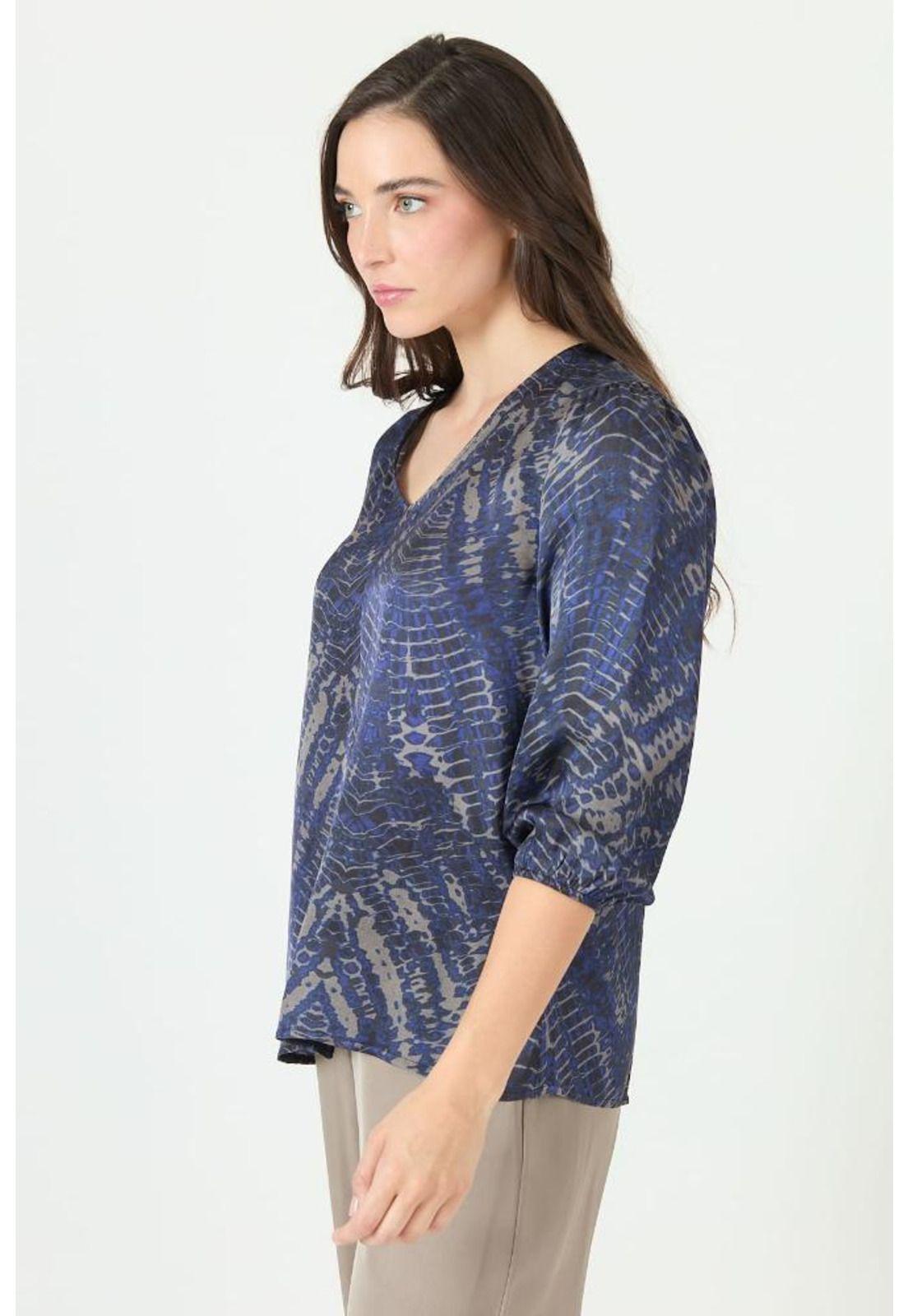Blusa gris estampada PRIVILEGE 2379-2
