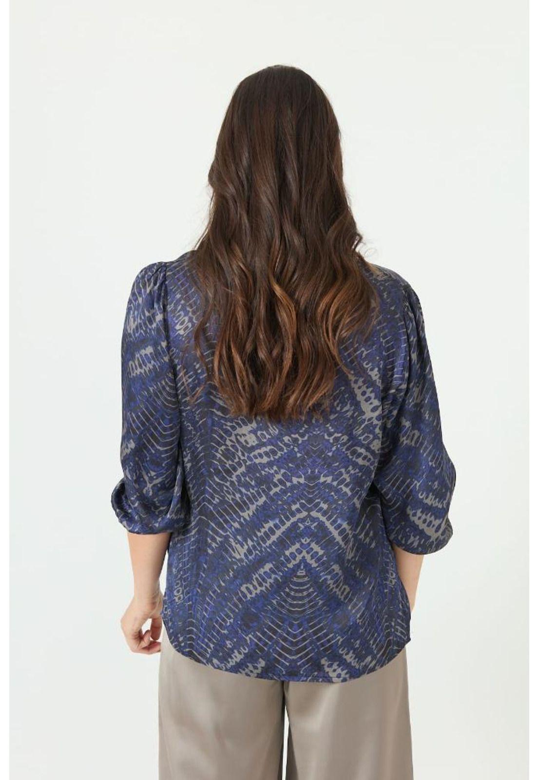Blusa gris estampada PRIVILEGE 2379-3